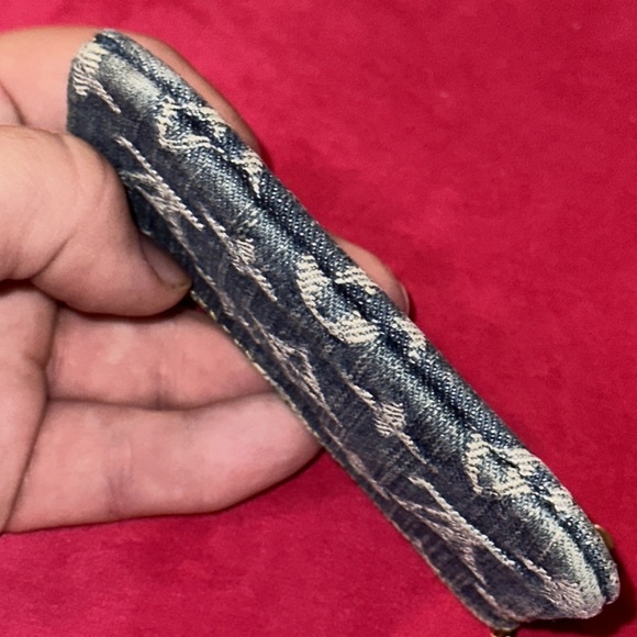 Louis Vuitton denim cles clea coin key pouch holder wallet case - Picture 7 of 12